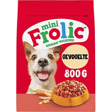 Foto van Frolic hondenbrokken mini gevogelte, worteltjes & granen hondenvoer 800g bij jumbo