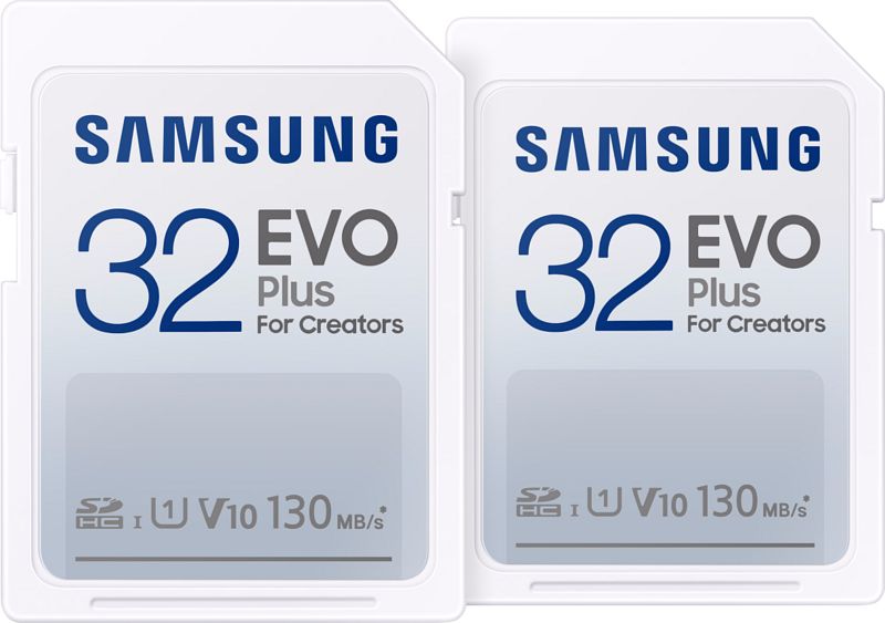 Foto van Samsung evo plus sdhc 32gb - duo pack