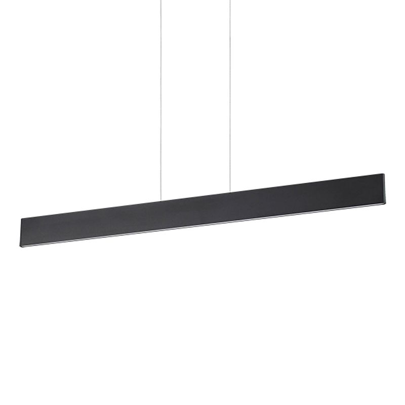 Foto van Ideal lux - desk - hanglamp - metaal - led - zwart