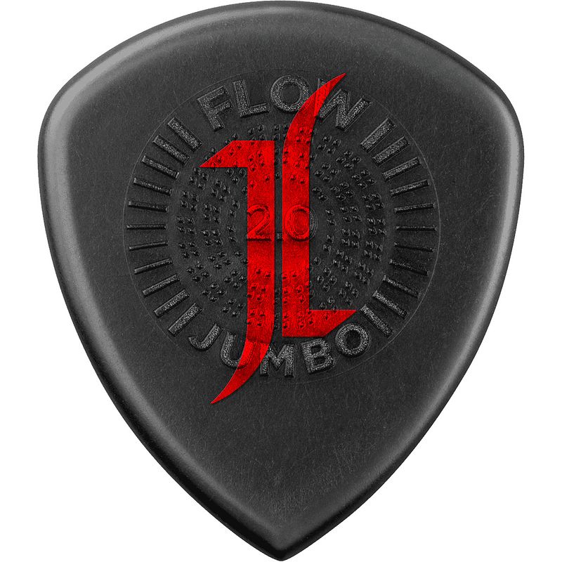 Foto van Dunlop 547pjl jef loomis custom flow jumbo pick 2.00 mm plectrums (3 stuks)