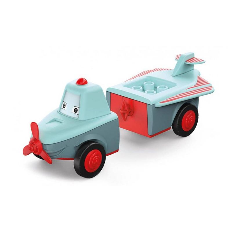 Foto van Toddys speelgoedauto paula junior 16,5 cm rood/blauw 2-delig