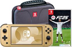 Foto van Nintendo switch lite zelda edition + ea sports fc 25 + beschermtas