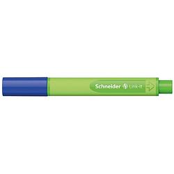 Foto van Schneider fineliner link-it 0,4 mm rubber groen/donkerblauw