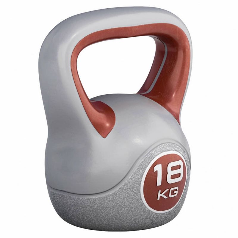 Foto van Gorilla sports kettlebell - kunststof trendy - 18 kg