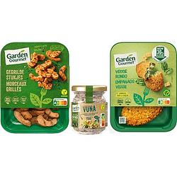 Foto van Garden gourmet vega producten 3 varianten bij jumbo