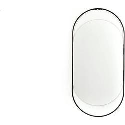 Foto van Housevitamin - spiegel - ovaal - zwart - 29x1x60 cm