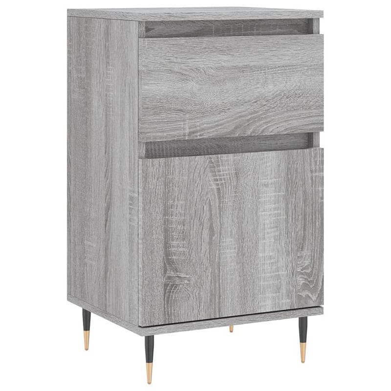 Foto van Vidaxl dressoir 40x35x70 cm bewerkt hout grijs sonoma