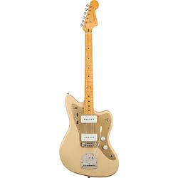 Foto van Squier 40th anniversary jazzmaster vintage edition satin desert sand elektrische gitaar