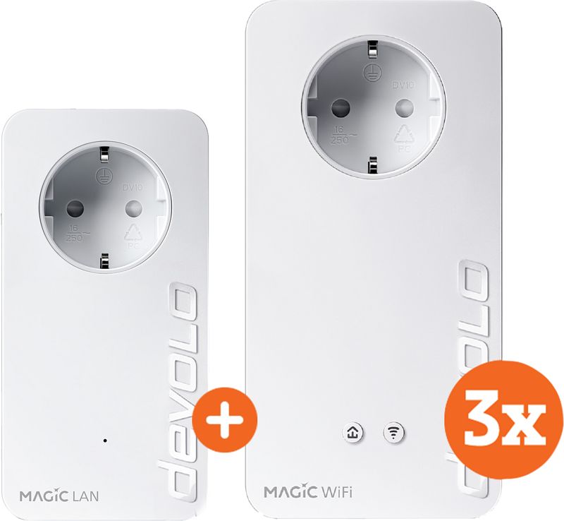 Foto van Devolo magic 2 wifi 6 multiroom kit + uitbreiding