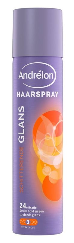 Foto van Andrelon schitterende glans haarspray