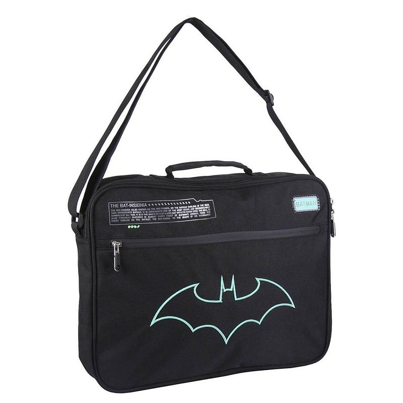 Foto van Schooltas batman zwart (29 x 6 x 38 cm)