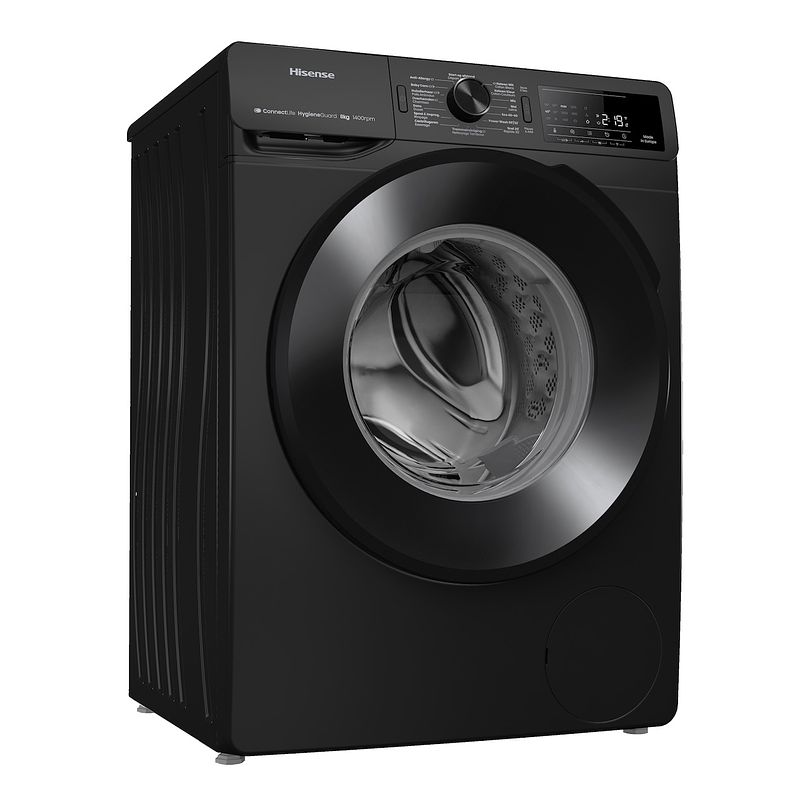 Foto van Hisense wf3v843bb/blx wasmachine zwart