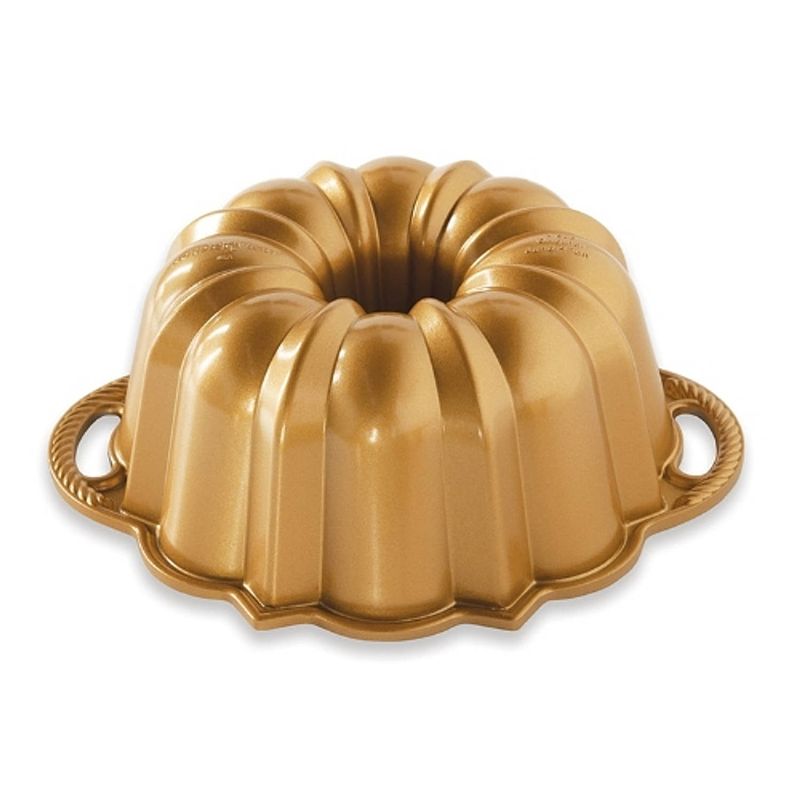 Foto van Nordic ware - tulband bakvorm ""6-cup anniversary bundt pan"" - nordic ware premier gold