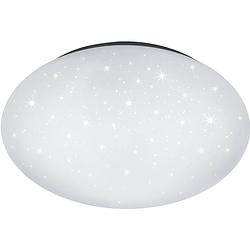 Foto van Led plafondlamp - trion hakura - 46w - natuurlijk wit 4000k - dimbaar - sterlicht - rond - mat wit - kunststof