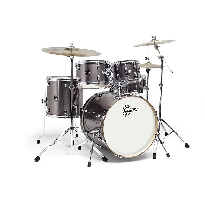 Foto van Gretsch drums ge2-e605tk-gs ge2 energy drumstel grijs