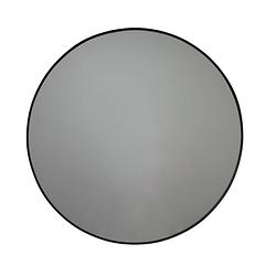 Foto van Parya home - metalen spiegel rond - 80 cm - zwart