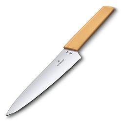 Foto van Victorinox swiss modern vleesmes - 19cm - rvs/pp - honing geel