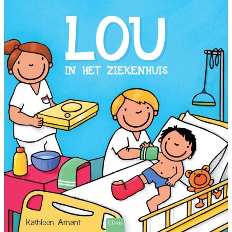 Foto van Lou in het ziekenhuis