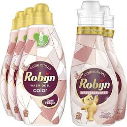 Foto van Robijn rose chique wasmiddel en wasverzachter - 57 wasbeurten - voordeelverpakking