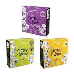 Foto van Spellenbundel - dobbelspel - 3 stuks - rory's story cubes voyages, emergency & mystery