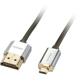 Foto van Lindy hdmi aansluitkabel hdmi-a stekker, hdmi-micro-d stekker 2.00 m zwart 41682 hdmi-kabel