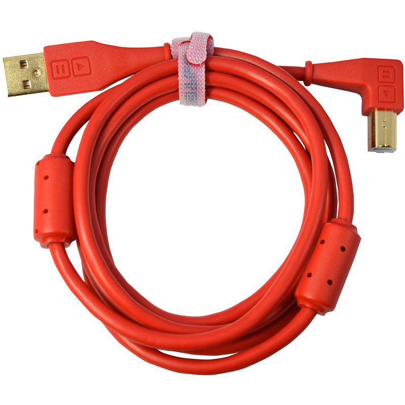 Foto van Dj techtools chroma cable angled usb 1.5 m rood