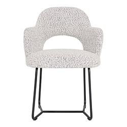 Foto van Must living arm chair vista,81x60x59 cm, bouclé light grey