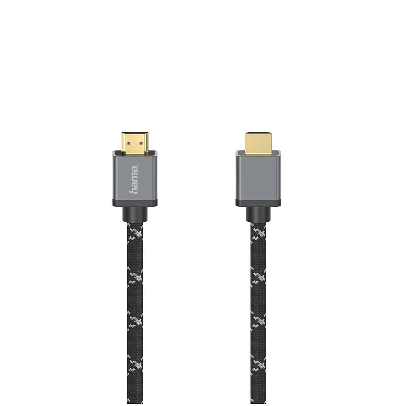 Foto van Hama ultra high-speed hdmi-kabel, connector-connector, 8k, metaal, 3,0 m tv accessoire zwart