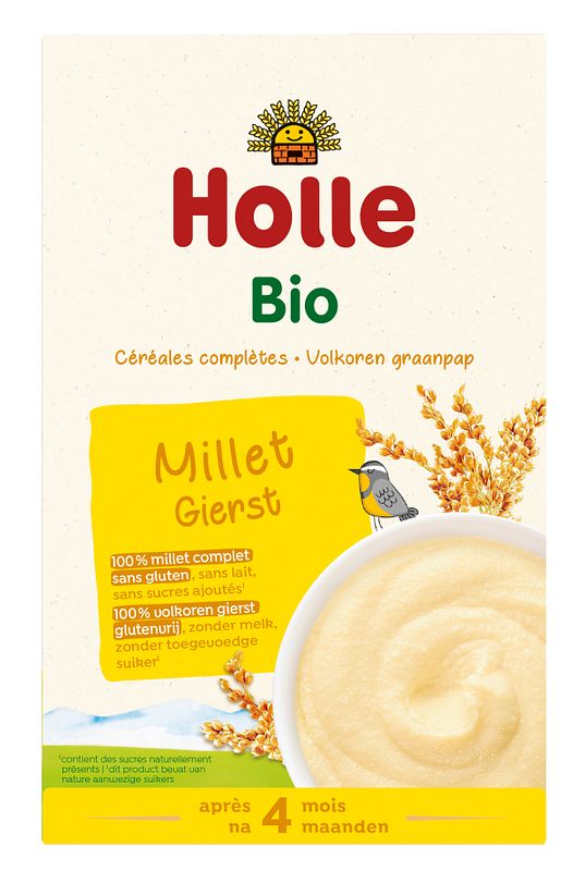 Foto van Holle volkoren graanpap gierst bio