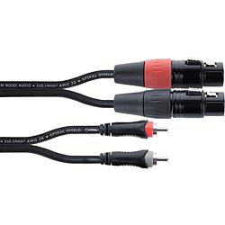 Foto van Cordial eu3fc elements verloopkabel 2x xlr female - 2x rca 3m