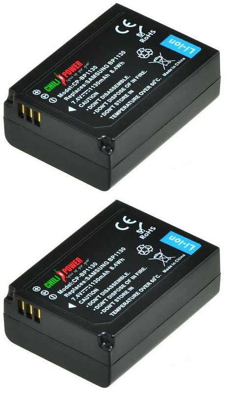 Foto van Chilipower bp1030 / bp1130 accu voor samsung - 1130mah - 2-pack