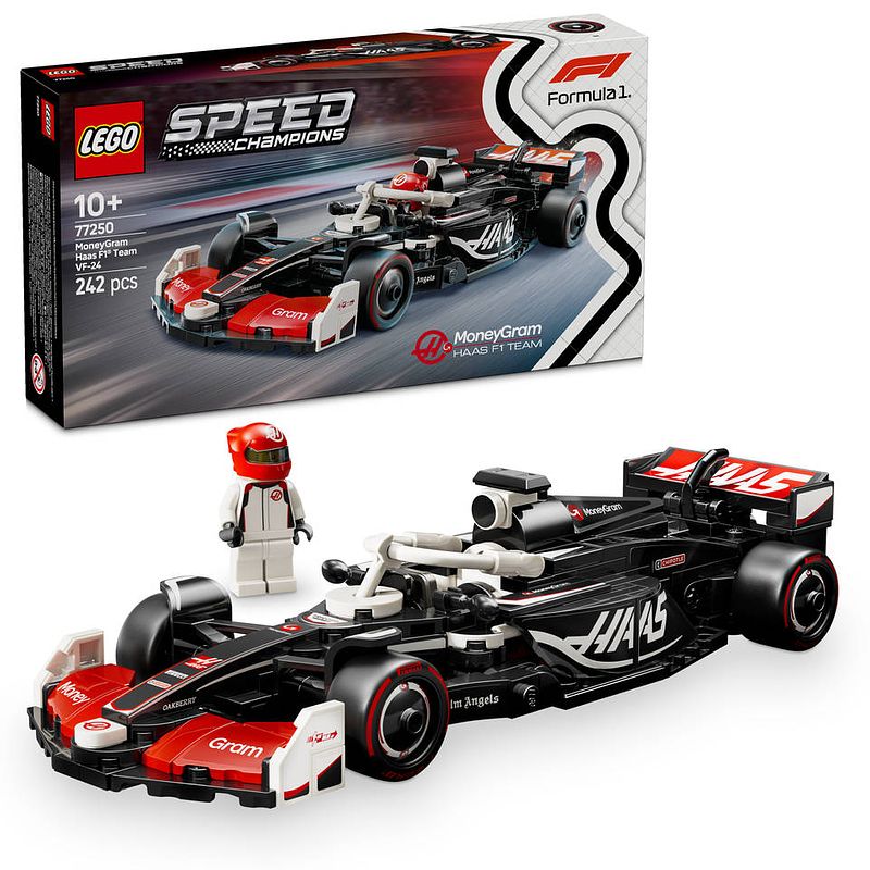 Foto van Lego speed champions moneygram haas f1 team vf-24 racewagen 77250