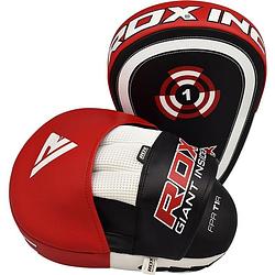 Foto van Rdx sports focus pads rex curve t1 - rood - leer