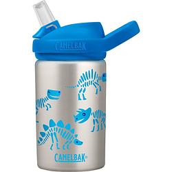 Foto van Camelbak drinkfles eddy+ kids dino bones 400 ml rvs grijs/blauw