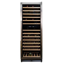 Foto van Vinata wijnklimaatkast premium met rvs glazen deur - 154 flessen