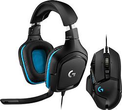 Foto van Logitech g502 mouse + g432 7.1 surround sound wired gaming headset