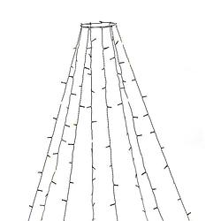 Foto van Konstsmide 6395-820 led-boommantel buiten energielabel: e (a - g) werkt op stekkernetvoeding aantal lampen 400 led amber verlichte lengte: 4 m