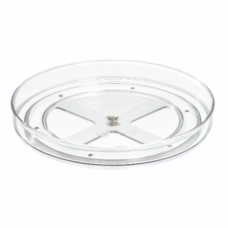 Foto van Idesign - lazy susan draaiplateau, 22.9 cm, kunststof, transparant - idesign the home edit