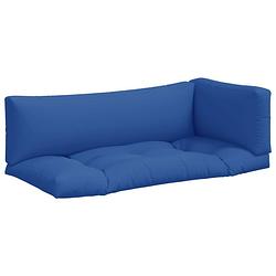 Foto van The living store palletkussens - polyester - comfortabel - geschikt voor binnen en buiten - koningsblauw