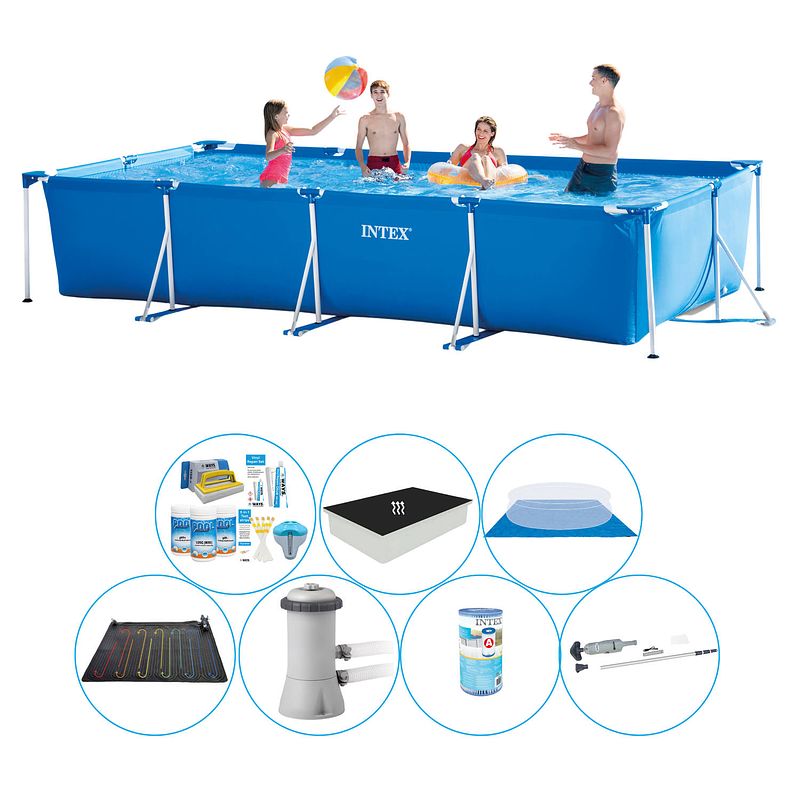 Foto van Slimme zwembad deal - intex frame pool rechthoekig 450x220x84 cm