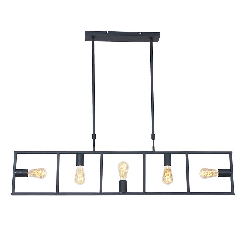 Foto van Steinhauer hanglamp mexlite racky 2981zw zwart