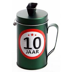 Foto van 10 jaar geworden spaarpot - fopartikelen