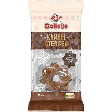 Foto van Bolletje kaneelsterren 10 stuks 175 g bij jumbo