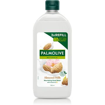 Foto van Palmolive naturals melk en amandel vloeibare handzeep navul fles 750ml bij jumbo