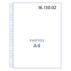 Foto van Henzo fototassen - 10 stuks insteekhoes voor 20 foto's - formaat a4 - wit semitransparant