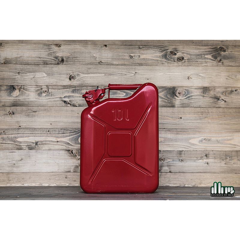 Foto van Stalen jerrycan 10l - rood - rood