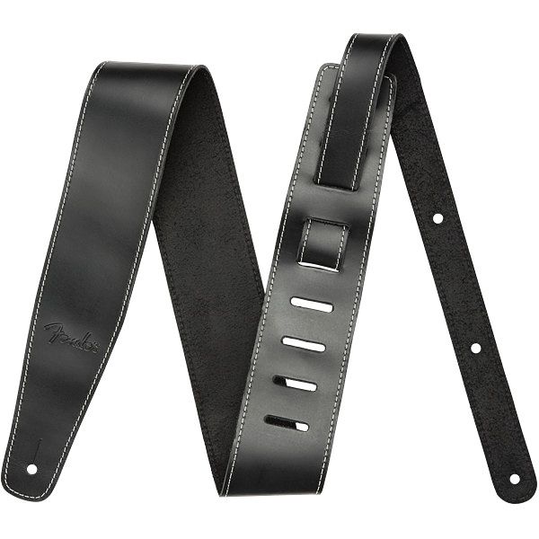 Foto van Fender broken-in leather strap black