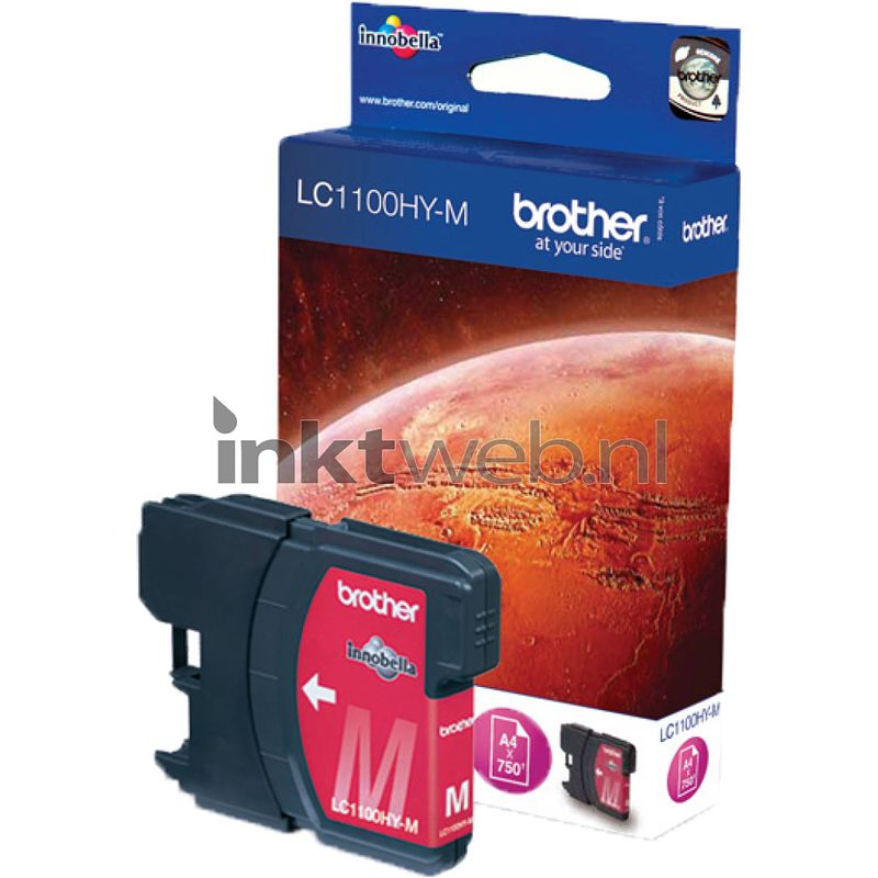 Foto van Brother lc-1100hy magenta cartridge