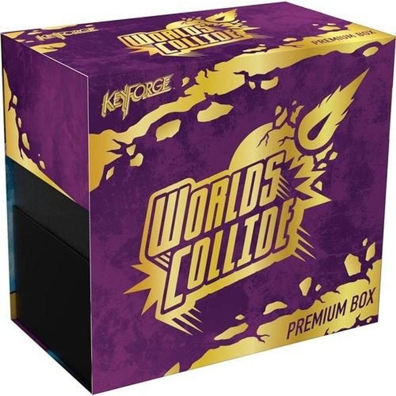 Foto van Fantasy flight kaartspel keyforge - worlds collide premium (en)