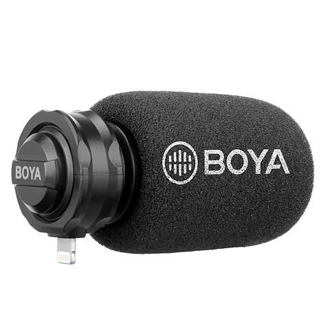 Foto van Boya professionele shotgun microfoon by-dm200 voor apple ios